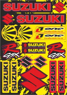 Nálepky moto Suzuki 5