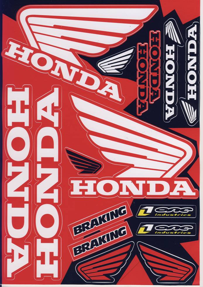 Nálepky moto Honda 1