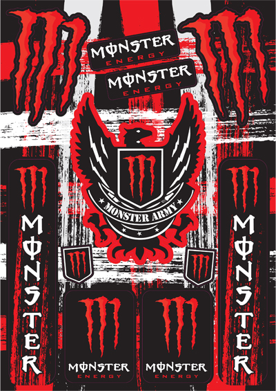 Nálepky moto Monster Energy 8